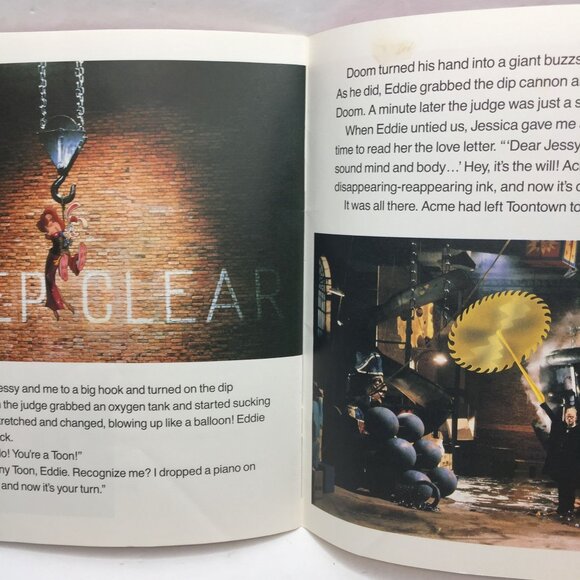 Vintage Disney Who Framed Roger Rabbit Story Book Music Photos Motion Picture - Picture 7 of 8